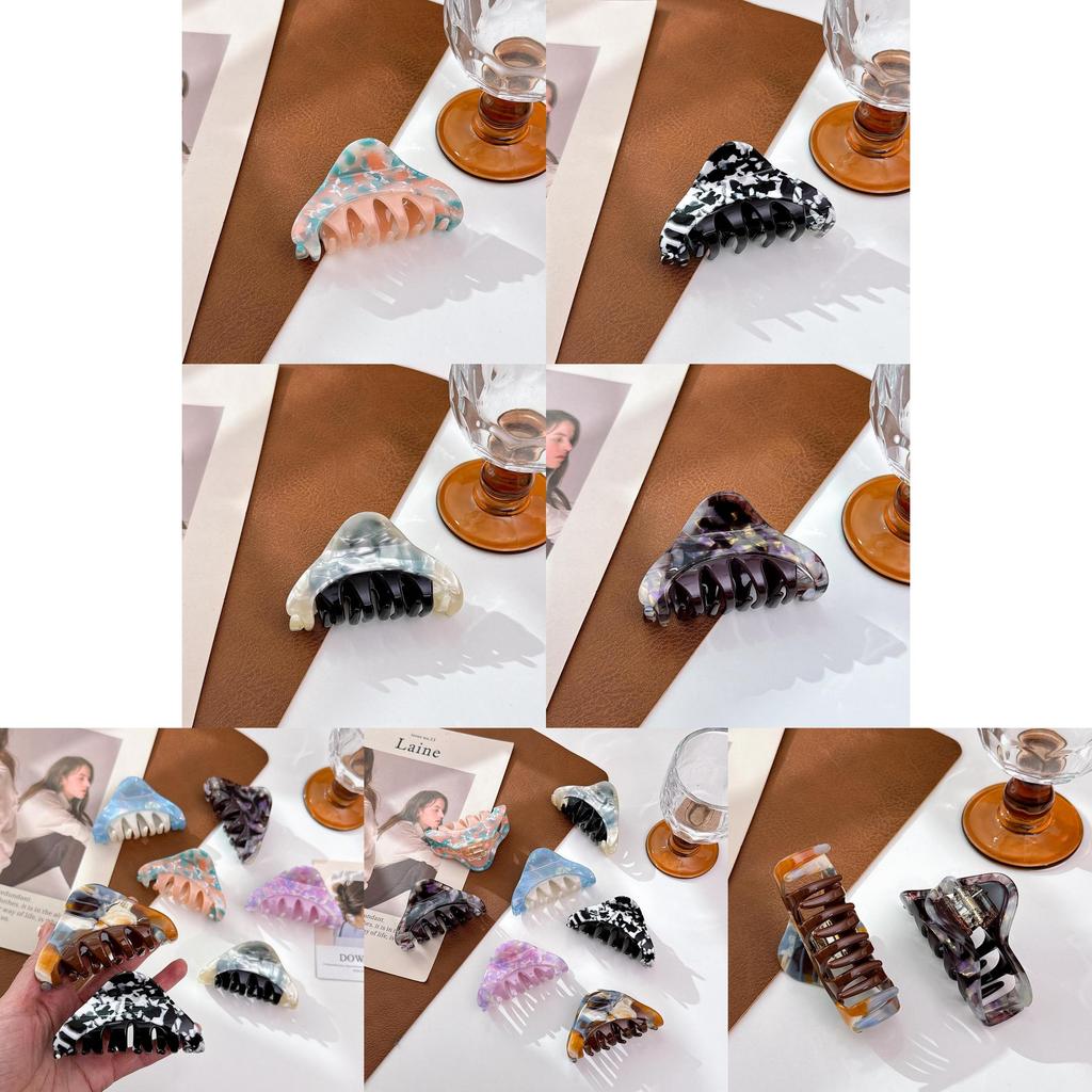 Fashionable Acetate Hair Claw With Geometric Lines Beautiful Hair Clip For Women