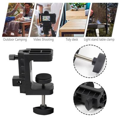 Supporto da tavolo universale con morsetto a C, rotazione a 360 gradi, dimensioni compatte, supporto da tavolo portatile