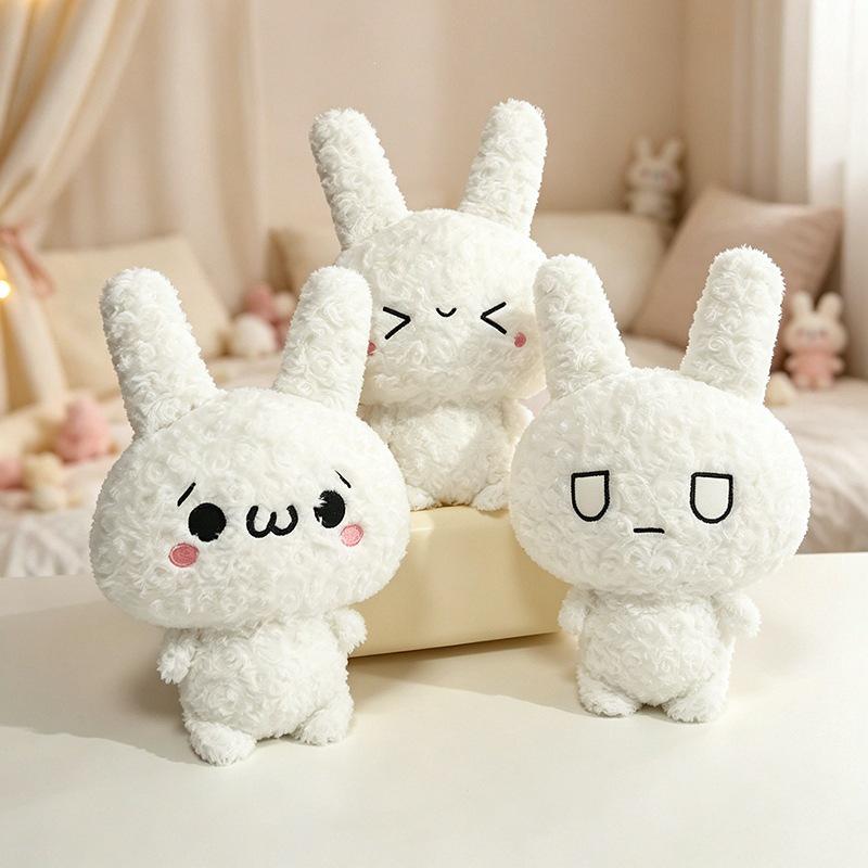 Kawaii Bunny Plush Toy: Cute White Rabbit Companion for Children - Japanese Style Gift