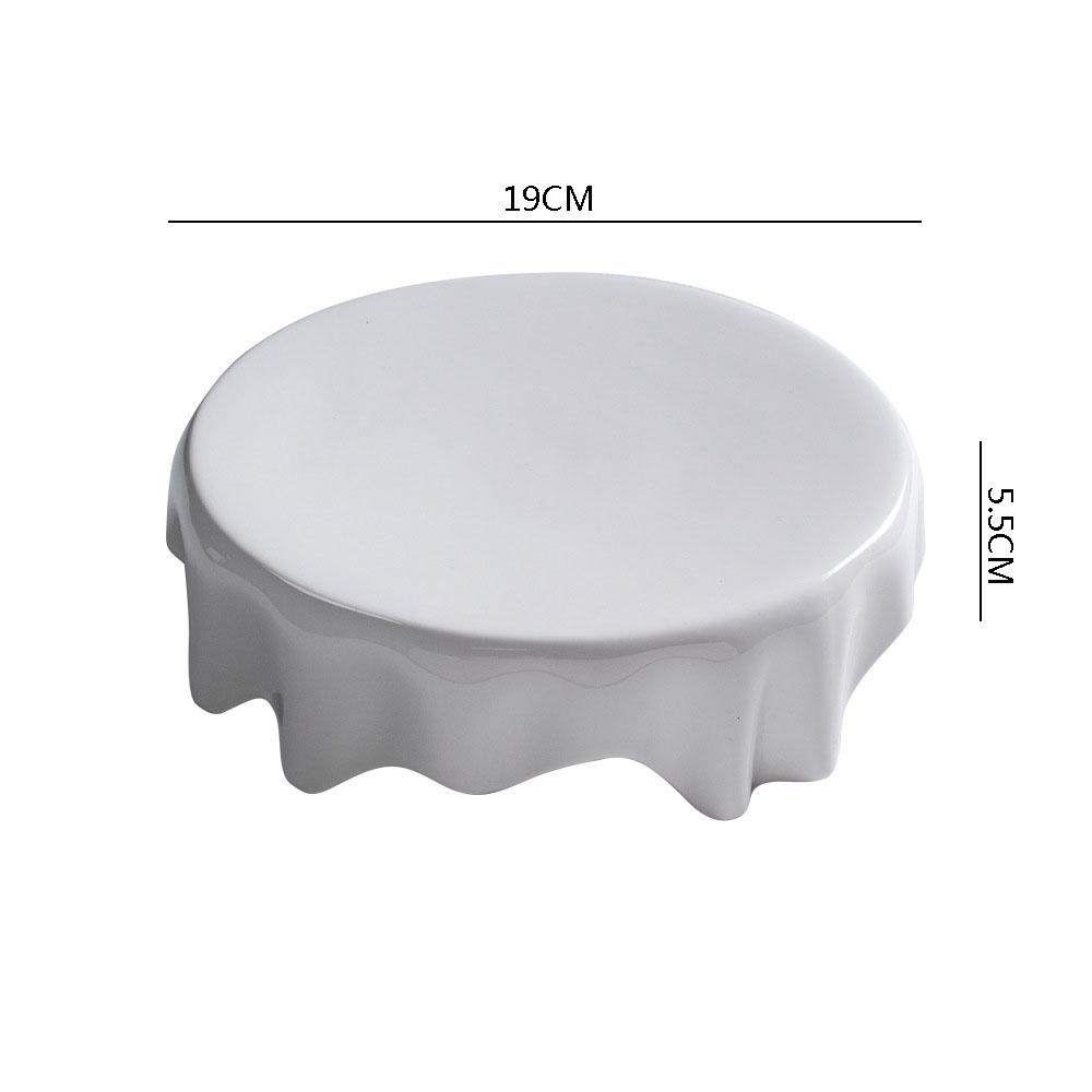 Ceramic Dinner Plate Creative Irregular Dessert Plate Snack Plate Pasta Plates Sushi Plates Restaurant Specialty Tableware