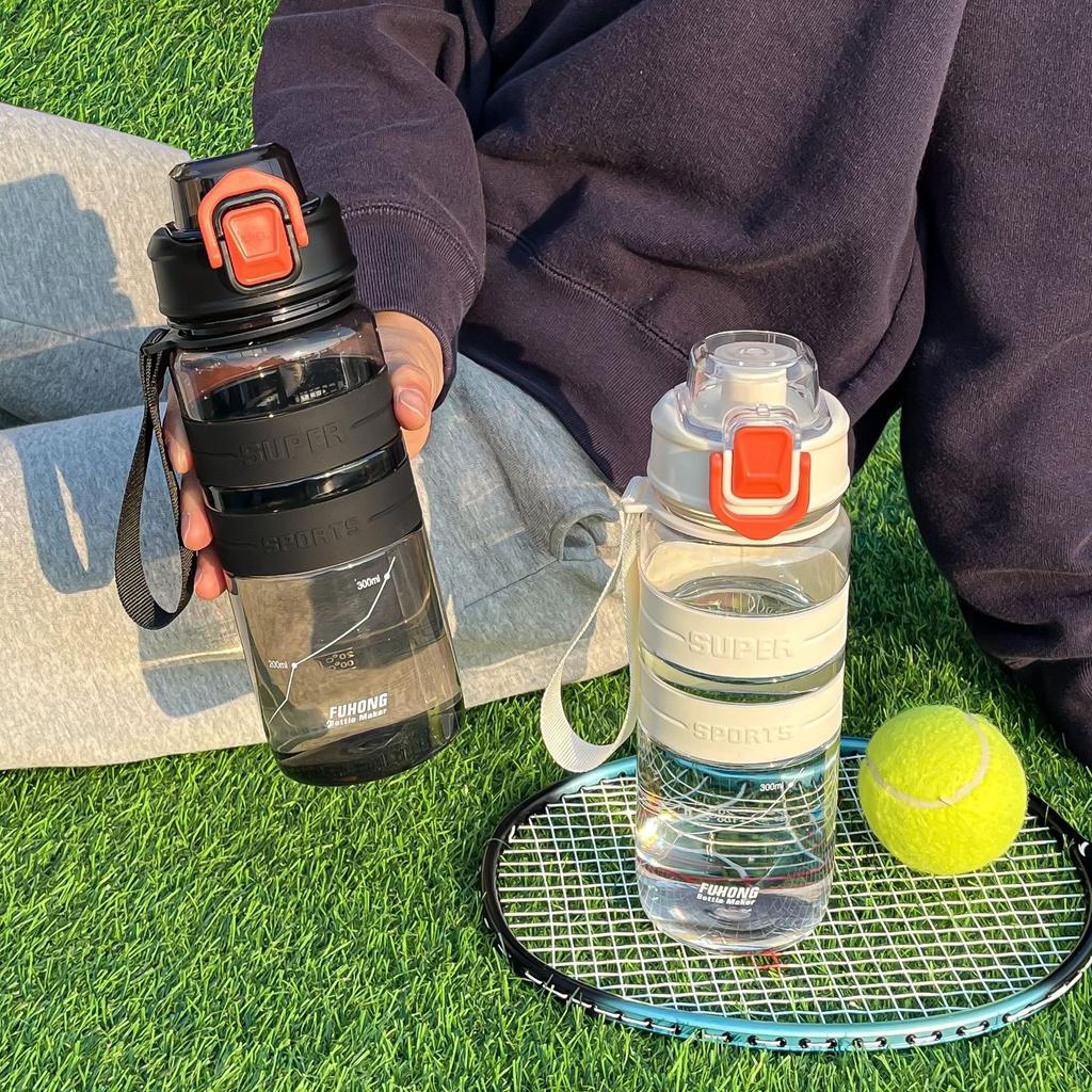 Water bottle sports kettle bounce flip direct drinking water cup men's and women's high value plastic cup PC transparent space cup
