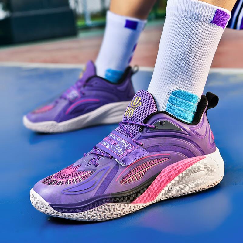 

Putian basketball shoes men s and women s non-slip, wear-resistant, shock-absorbing, lightweight, mesh breathable, student luminous trend sports shoe 45