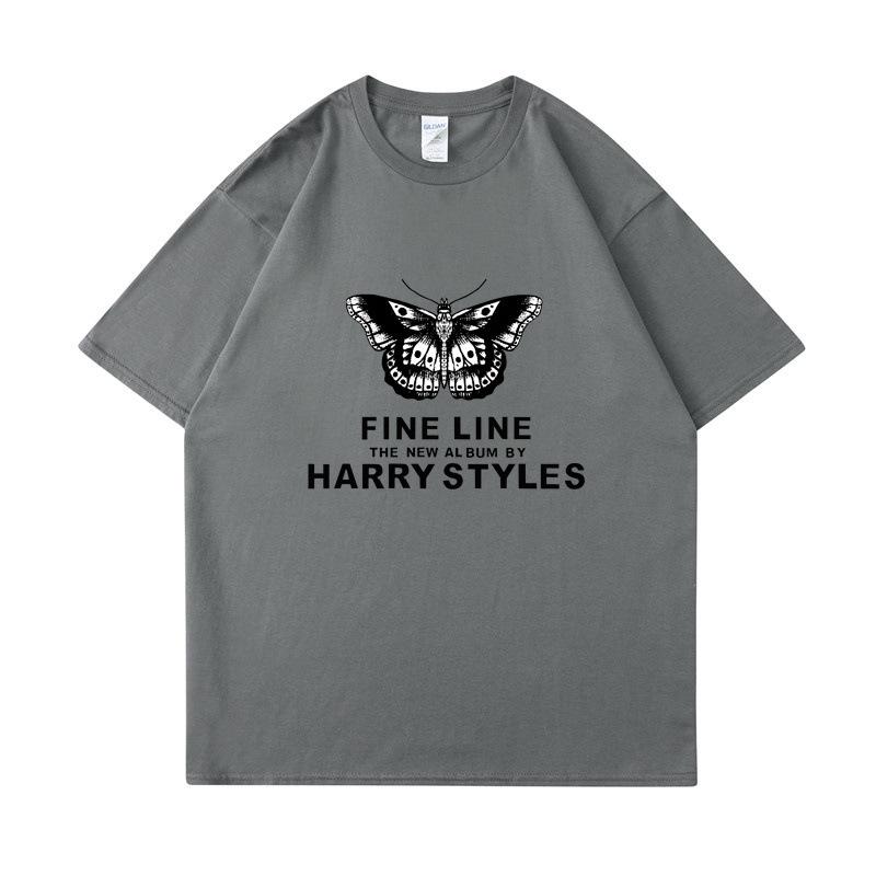 Harry Styles Womens Butterfly Printed Tshirt Summer Fashion Cotton Casual Top Womens Y2K Retro Street Tshirt Clothing Top