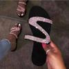 Sexy Women Sandals Summer Beach Shallow Mouth Rhinestones Fashion Rome Ladies Party Comfortable Light Shoe