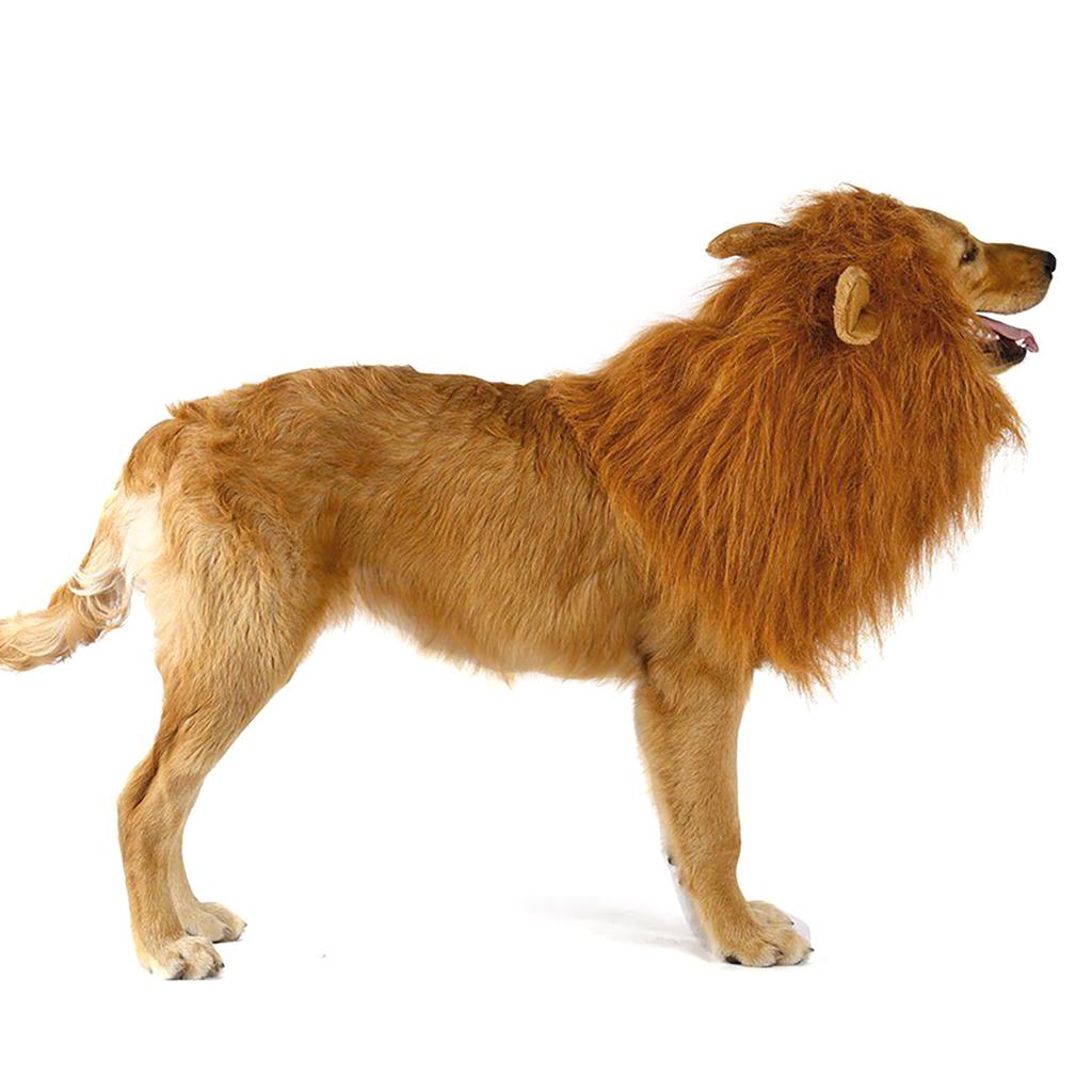 Pet Lion  Wig Costume Funny Pet Puppy Dress Up Hat Furry Pet Clothing Accessories for Photo Shoots Cospaly Party