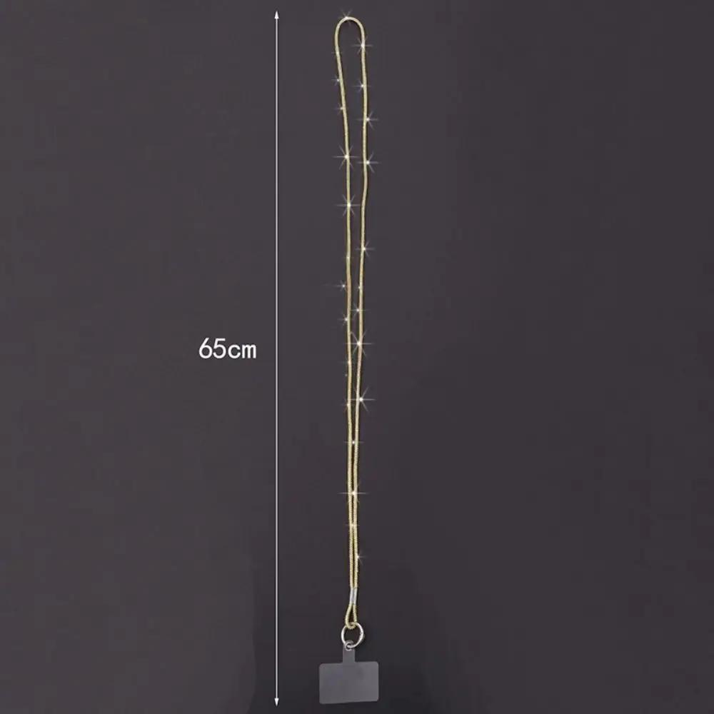 Luxury Crystal Rhinestone Phone Lanyard Bright Bling Bling Phone Anti-lost Rope Phone Case Chain Straps Phone Accessories