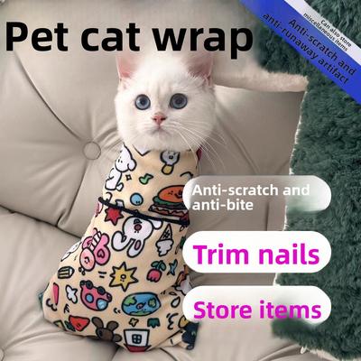 Fascia per Gatti Domestici, Tagliaunghie per Animali Domestici, Anti-graffio e Anti-fuga, Borsa Fissa, Uno Strumento Magico per Fissare Adesivi Carini