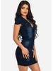 Europe and America Sexy Slimming Denim Bodycon Nightclub Dress