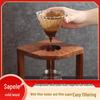 Sand Birch Solid Wood Pour-Over Coffee Stand with Filter Holder and Cloud Pot - Home & Commercial Use