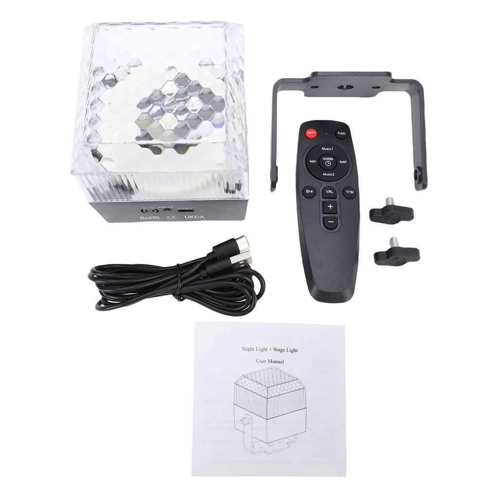 LED Stage Light Night Light Voice Control LED Strobe Light Imported Light Source Remote Manual Control for KTV Home