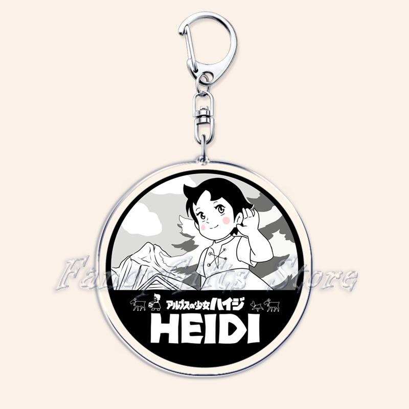 

Classic Switzerland Anime Keychains for Women Accessories Bag Cartoon Girls Keyrings Key Chain Ring Jewelry Friends Fans Gifts