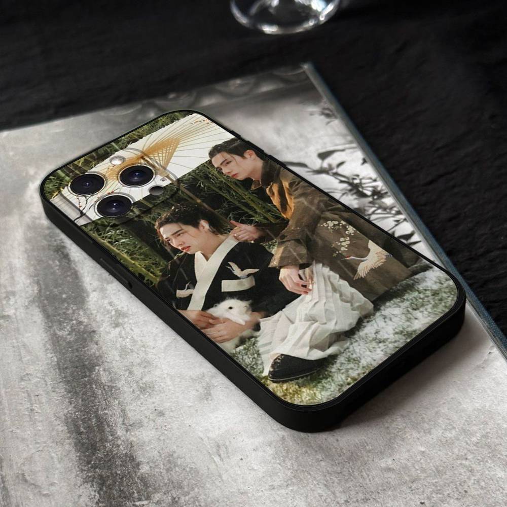 The Untamed Wang Yibo XiaoZhan Phone Case For IPhone 17,16,15,14,13,12,11 Plus,Pro,Max,XR,XS,X,7,8 Plus,Mini Black Silicone Soft