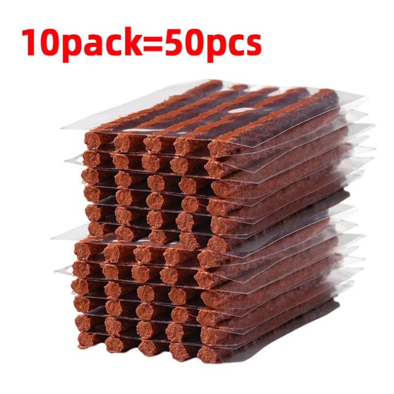 10/50 Stück Reifenreparaturstreifen Tubeless Gummi-Stirnband Dichtungen für Auto Motorrad Reifenflickzeug Dochte Würmer Werkzeuge Zubehör