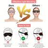 3D Contoured Sleep Mask - Soft Light Blocking Eye Cover with Adjustable Strap for Napping, Travel, Night Shift, Yoga Meditation