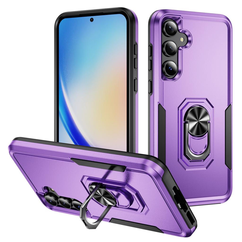 Für Samsung Galaxy A55 5G/A35 5G Hülle Militärischer Grad Ring Ständer PC+TPU Handyhülle