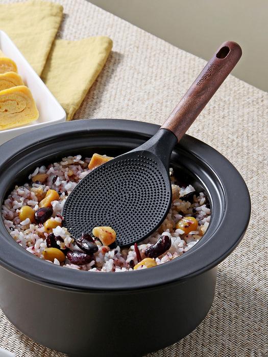 Katewaltz Easysili Lunoa Spatula Wood Handle Silicone Cooking Utensils spatula