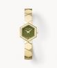 Lollalojeu Honeycomb Green Onyx Women'S Metal Watch