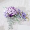 Korsagenblumen Boutonnieren für Hochzeit, Abschlussbälle, Jubiläen, Zeremonien und Strandpartys Weiche künstliche Blumen