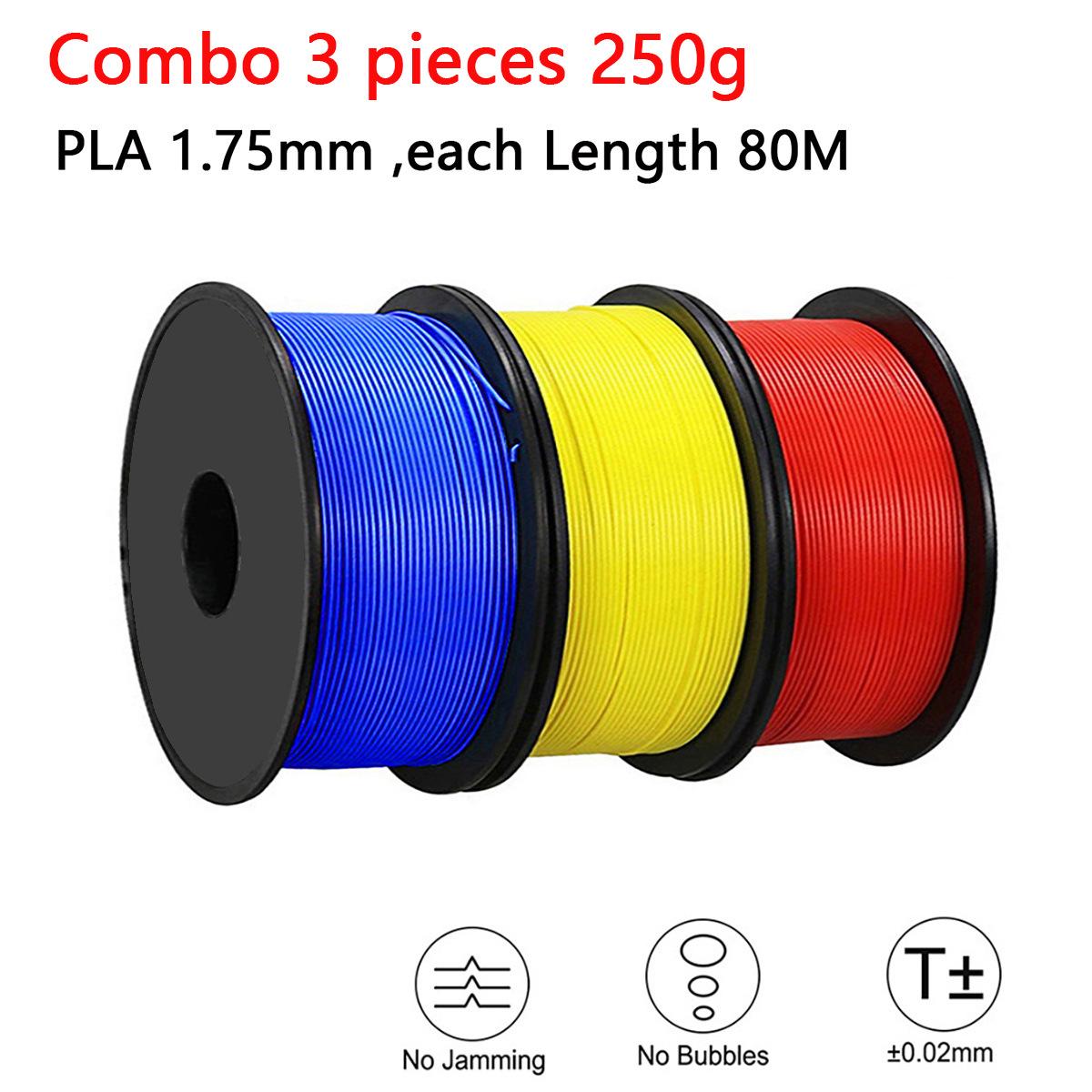 Набор из 3-х материалов PLA, 250 г