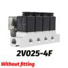 2V025-08 06 Pneumatic Solenoid Valve - 2 Way 2 Position Normally Closed NC 1/4 Port Air Control Valve 12V 24V 110V 220V AC DC
