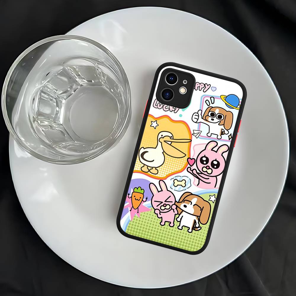 Anime SiamLIPu Matte Translucent Phone Case For iphone 16 ProMax 15 14 13 12 11 X XS PRO Plus