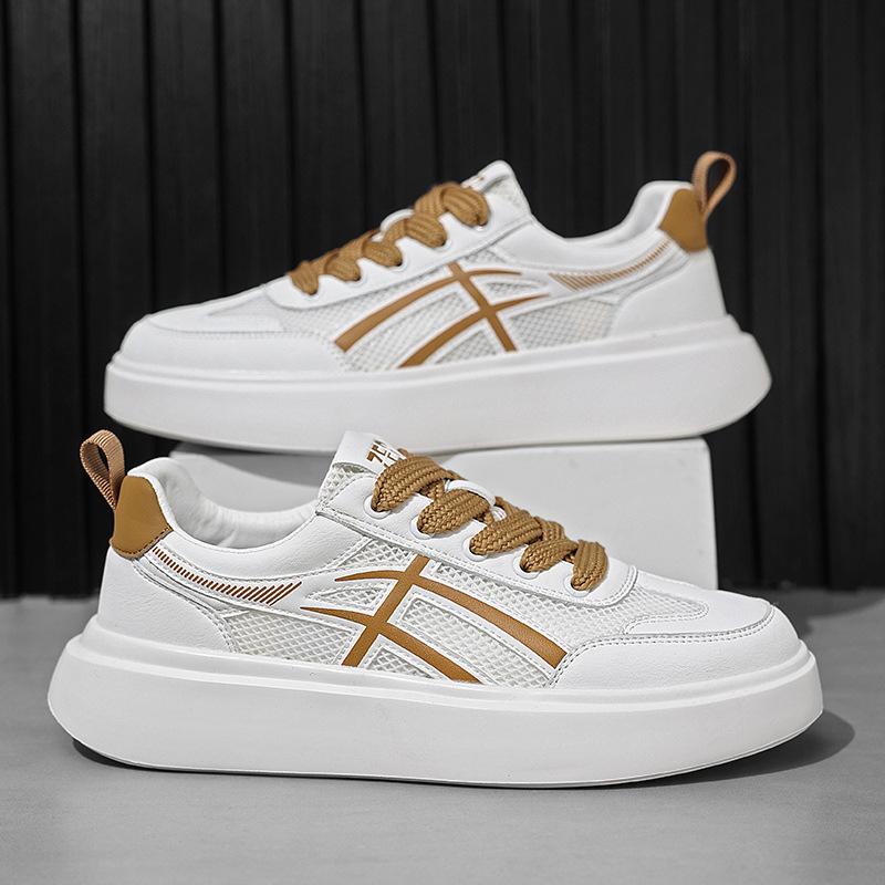 

Мужская обувь Xiaobai, зимняя дышащая обувь 2024 года, универсальная, молодежная, спортивная, сетчатая, плоская обувь, дезодорирующая, сетчатая обувь 44