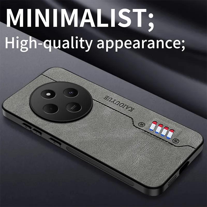 For Xiaomi POCO M7 5G Skin Feel Matte Leather Phone Case Soft Back Cover Funda For Xiaomi POCO M7 Protector