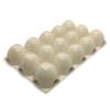 EDEN Egg Storage Containers, Holds 15 Eggs, Set of 2, Plastic, Stackable (Ivory) [E633]