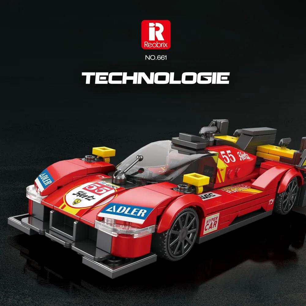 307PCS Speed Racer Building Blocks City Sport Vehicle Model Bricks Desktop Collection Display DIY Toys For Kids Holiday Gifts