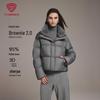 Tanboer Women's Short Lamb Wool Stand Collar Oversized Down Jacket