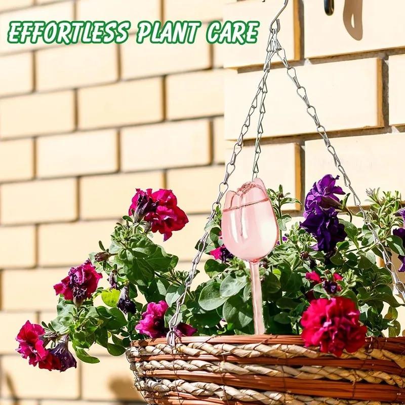 2/4/1pcs Tulip Watering Water Bulb Automatic Drip Irrigation Device Indoor and Outdoor Potted Hanging Basket Plant Long-term Slow Drip Irrigation