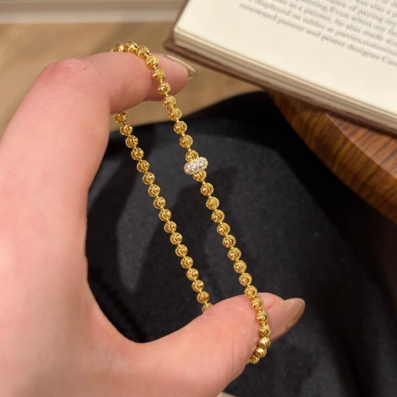 Легкий Роскошный Ретро Дизайн Инкрустированный Полностью Бриллиантами Круглые Бусины Браслет Модные и Высококлассные Шармы Многослойные Браслеты Вечерние Украшения