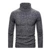 Autumn Winter Fleece Sweater Men Thicker Turtleneck Warm Pullover Slim Fit Man Clothes Luxury Brand Black Brown Jumpers Elastic