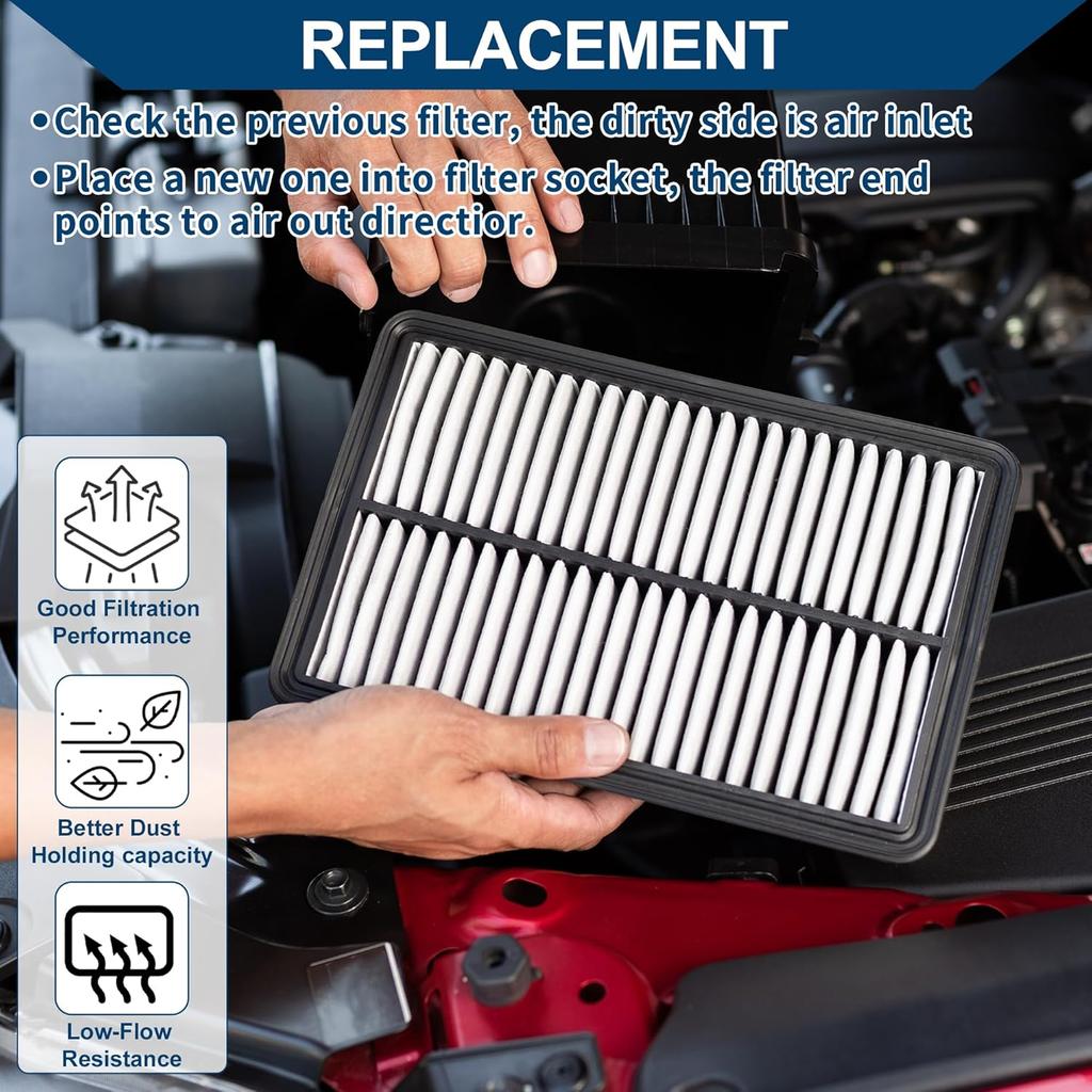 Car Engine Air Filter No.13717619267/13718513944 for BMW 228i Gran Coupe Base 2.0L L4 - Gas 2021-2024 Long Life Filter Air Cleaner Element 1 Pcs