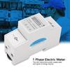 220V Digital 1 Phase 2 Wire 2P Din Rail Electric Meter Electronic KWh Meter(20(80)A)