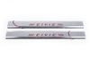Red Door Sills (Carmos, 2 Pcs, Stainless Steel) for Honda Civic 1995-2001