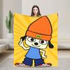 Parappas The Rappers Blankets Quality Super Warm  Throw Blanket Winter Airplane Travel Couch Chair Funny Bedspread