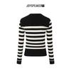 JOY SPEAKER Women's Striped Knit Cardigan