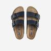 Birkenstock Arizona Birko Flor Black Black Foot Bed