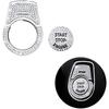 MICROCK Bling Engine Start Stop Ignition Button Cover for BMW 2 3 3GT 4 5 6 7 X1 X2 X3 X4 X5 X6 X6M M2 M3 M4 M5 M6 Series, Rhinestone Crystal