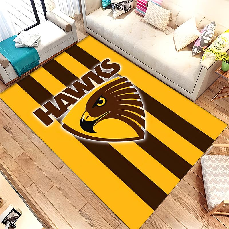 Hawthorn Hawks (1) Teppich Geeignet Für Wohnzimmer Schlafzimmer Computerräume Essbereiche Und Platzierung Unter Tischen Und Stühlen Auch Eine Ideale Wahl Für
