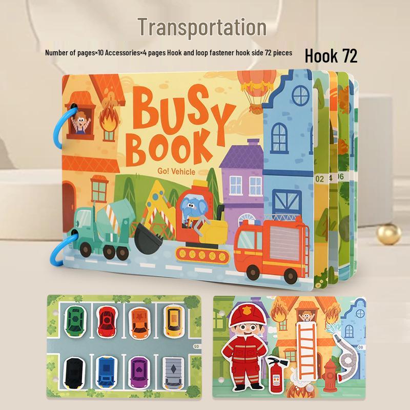 Cross-Border Early Education Quiet Sticker Book Toy for Kids - Handmade Educational Material Pack