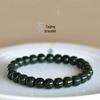 First Grade Xinjiang Hetian Jade Qingyu Bracelet: Handmade Beaded Ancient Style for Men and Women