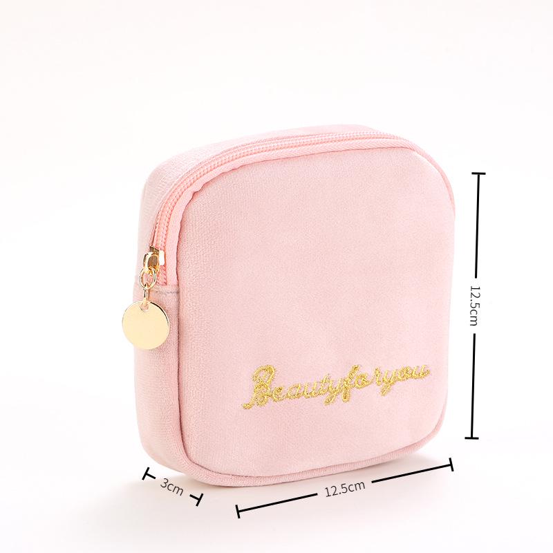 Velvet Makeup Bag Set: High-Capacity, Four-Piece Luxury Cosmetics Storage