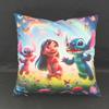 Față de pernă drăguță Disney Lilo&Stitch Personaj Anime Desen Animat Înger Pernă Canapea Decorațiune Casă Dormitor Kawaii Cadouri de Ziua de NaștereA,(4)