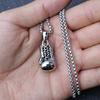 Men's Fitness Necklace Stylish Titanium Steel Boxing Glove Pendant