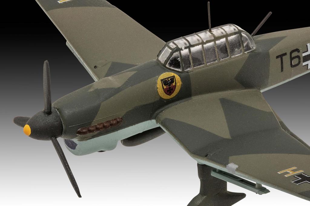 Revell Messerschmitt Bf109E Junkers Ju87B Stuka Plastic Model Kit 03770 1/144 & (Airplane)