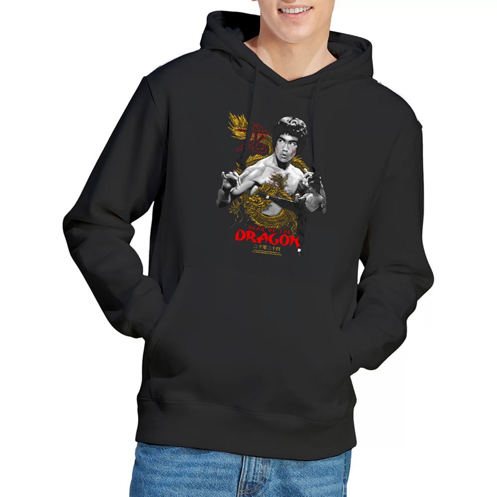 Bruce Lee Unisex Adult Year Of The Dragon Hoodie