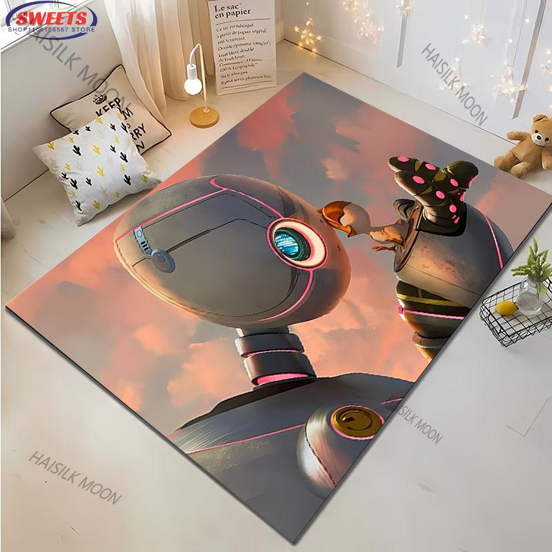 15 Sizes T The Wild R R0b0t Anime Carpet New Release Rug for Living Room Bedroom Children's Room, Durable Machine Washable Mat