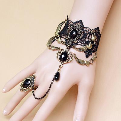 Collares Sexy Gothic Chokers  Black Lace Neck Choker Necklace Vintage Victorian Women Chocker Steampunk